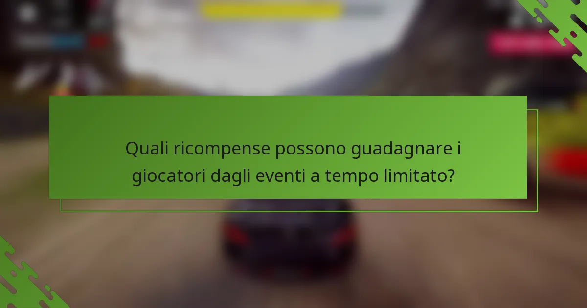 Quali ricompense possono guadagnare i giocatori dagli eventi a tempo limitato?